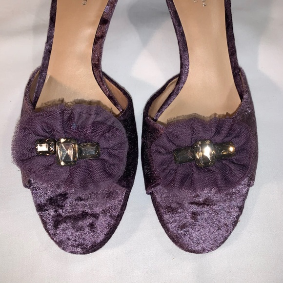 Purple Crush Velvet Sorbet Raisin Rhinestone Slide - Picture 3 of 5